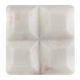 White Square Marble Stone Cabinet Knobs